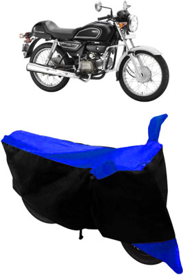 THE REAL ARV Two Wheeler Cover for Hero(Splendor Pro Classic, Blue, Black)