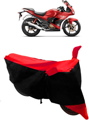 ABORDABLE Two Wheeler Cover for Hero(Karizma ZMR, Red, Black)