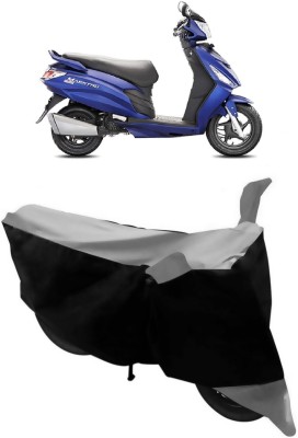 ABORDABLE Two Wheeler Cover for Hero(Maestro Edge, Grey, Black)