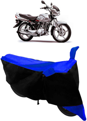 SHOPLINK Two Wheeler Cover for Suzuki(Zeus, Blue, Black)