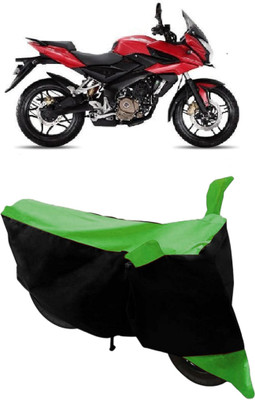 HEMSKAR Two Wheeler Cover for Bajaj(Pulsar AS 150, Green, Black)