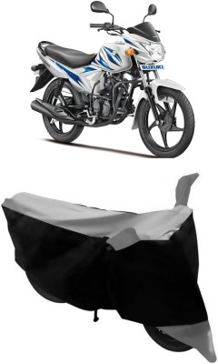 ABORDABLE Waterproof Two Wheeler Cover for Suzuki(Hayate, Grey, Black)