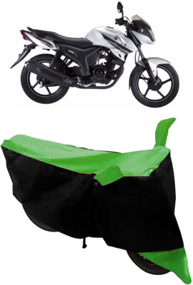 HEMSKAR Waterproof Two Wheeler Cover for Yamaha(SZ-S, Green, Black)