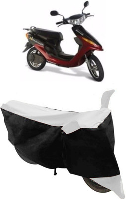 THE RAL ARV Two Wheeler Cover for Indus(Yo Electron, White, Black)