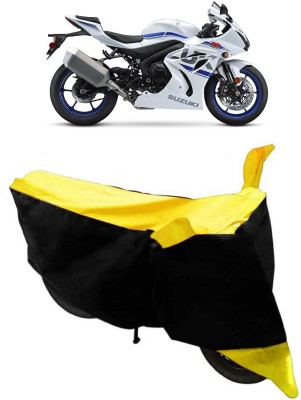 ABORDABLE Waterproof Two Wheeler Cover for Suzuki(GSX, Yellow, Black)