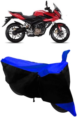 GANPRA Two Wheeler Cover for Bajaj(Pulsar AS 150, Black, Blue)