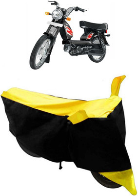SHOPLINK Two Wheeler Cover for TVS(Heavy Duty Super XL, Yellow, Black)