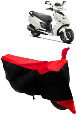 THE REAL ARV Waterproof Two Wheeler Cover for Hero(Moto Corp Duet, Red, Black)