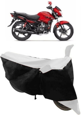 ABORDABLE Waterproof Two Wheeler Cover for Hero(Glamour FI, White, Black)