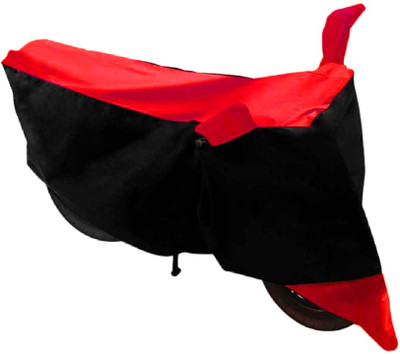 THE REAL ARV Waterproof Two Wheeler Cover for Universal For Bike(Red, Black)