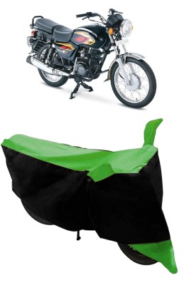 ABORDABLE Two Wheeler Cover for TVS(Max 4R, Green, Black)