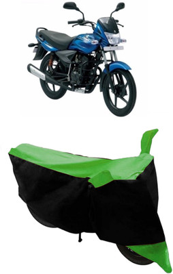 HEMSKAR Waterproof Two Wheeler Cover for Bajaj(Platina 100 DTS-i, Green, Black)
