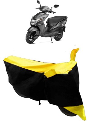 ABORDABLE Waterproof Two Wheeler Cover for Honda(Dio, Yellow, Black)