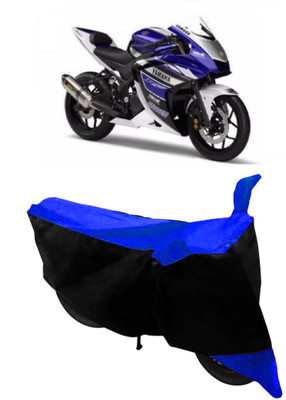 THE REAL ARV Waterproof Two Wheeler Cover for Yamaha(YZF R25, Blue, Black)