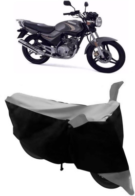 THE REAL ARV Waterproof Two Wheeler Cover for Yamaha(YBR 125, Grey, Black)
