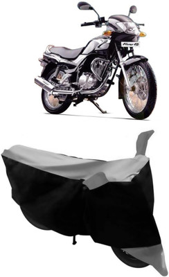 GANPRA Two Wheeler Cover for TVS(Fiero F2, Black, Grey)