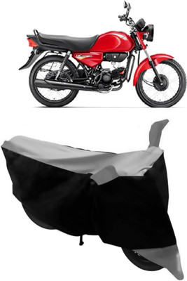 ABORDABLE Waterproof Two Wheeler Cover for Honda(CD deluxe, Grey, Black)