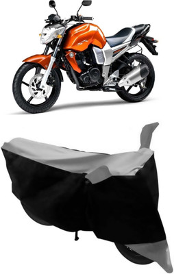 THE REAL ARV Two Wheeler Cover for Yamaha(FZ16, Grey, Black)