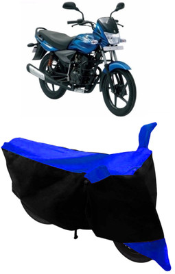 THE REAL ARV Two Wheeler Cover for Bajaj(Platina 100 DTS-i, Blue, Black)