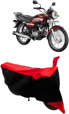 THE REAL ARV Two Wheeler Cover for Hero(HF Dawn, Red, Black)