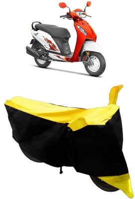 GANPRA Two Wheeler Cover for Honda(Activa i, Black, Yellow)