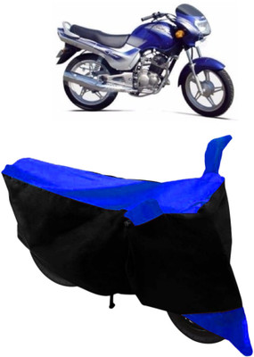 THE REAL ARV Waterproof Two Wheeler Cover for TVS(Victor GLX, Blue, Black)