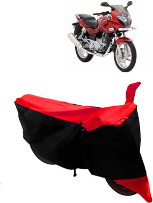 AutoGalaxy Waterproof Two Wheeler Cover for Bajaj(Pulsar 220 DTS-i, Red, Black)