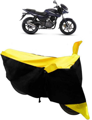 SHOPLINK Two Wheeler Cover for Bajaj(Pulsar 180 DTS-i, Yellow, Black)