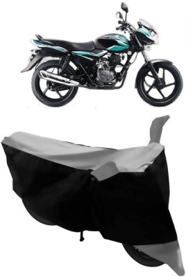 GANPRA Two Wheeler Cover for Bajaj(Discover 100 DTS-i, Black, Grey)