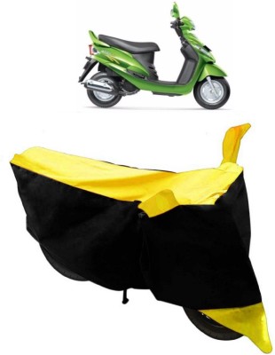 ABORDABLE Waterproof Two Wheeler Cover for Mahindra(Rodeo RZ, Yellow, Black)