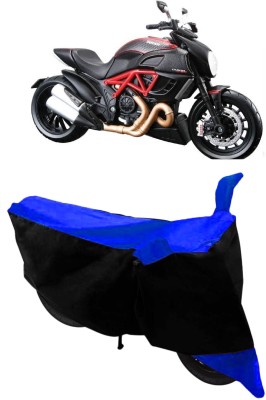 ABORDABLE Two Wheeler Cover for Ducati(Diavel, Blue, Black)