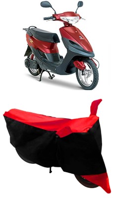 ABORDABLE Two Wheeler Cover for Avon(E Scoot, Red, Black)