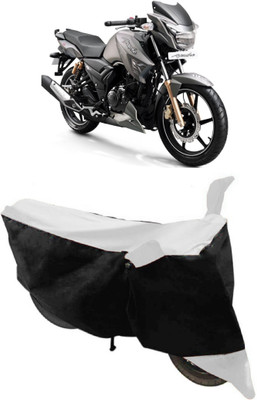 THE REAL ARV Waterproof Two Wheeler Cover for TVS(Apache RTR 180, White, Black)