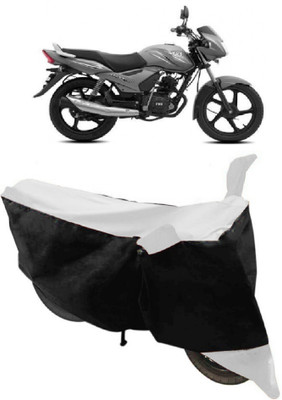 GANPRA Two Wheeler Cover for TVS(Sport, Black, White)