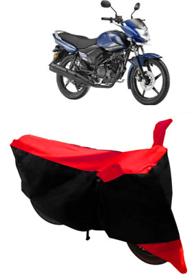 ABORDABLE Two Wheeler Cover for Yamaha(Saluto, Red, Black)