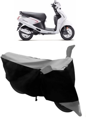 GANPRA Two Wheeler Cover for Hero(Pleasure, Black, Grey)
