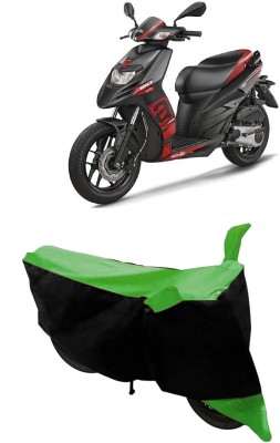 ABORDABLE Waterproof Two Wheeler Cover for Aprilia(SR 125, Green, Black)