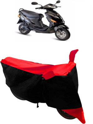 ABORDABLE Waterproof Two Wheeler Cover for Lohia(Oma Star, Red, Black)