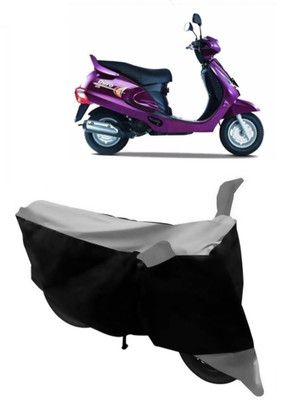 ABORDABLE Waterproof Two Wheeler Cover for Mahindra(Duro DZ, Grey, Black)