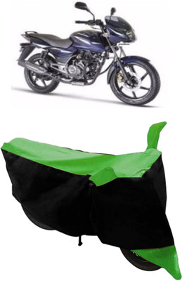 HEMSKAR Waterproof Two Wheeler Cover for Bajaj(Pulsar 150, Green, Black)