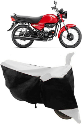 ABORDABLE Waterproof Two Wheeler Cover for Honda(CD deluxe, White, Black)