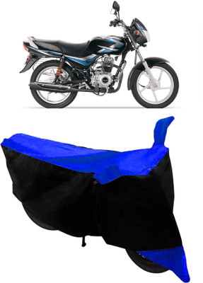 THE REAL ARV Two Wheeler Cover for Bajaj(CT100, Blue, Black)