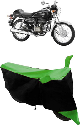 HEMSKAR Two Wheeler Cover for Hero(Splendor Pro Classic, Green, Black)
