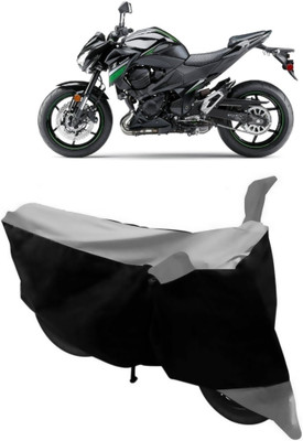 HEMSKAR Waterproof Two Wheeler Cover for Kawasaki(Z800, Grey, Black)