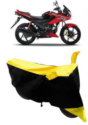 ABORDABLE Two Wheeler Cover for Honda(CBF Stunner, Yellow, Black)