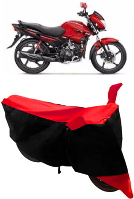 THE REAL ARV Waterproof Two Wheeler Cover for Hero(Glamour FI, Red, Black)