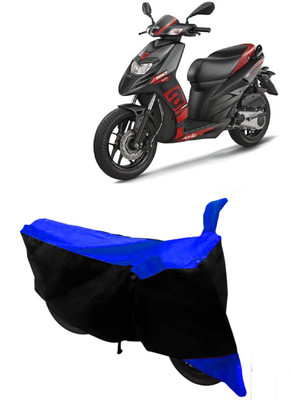GANPRA Two Wheeler Cover for Aprilia(SR 125, Black, Blue)