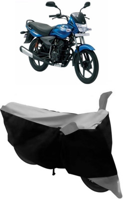 THE REAL ARV Two Wheeler Cover for Bajaj(Platina 100 DTS-i, Grey, Black)