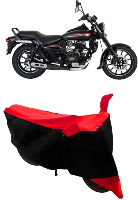 ABORDABLE Two Wheeler Cover for Bajaj(Avenger 220 Street, Red, Black)