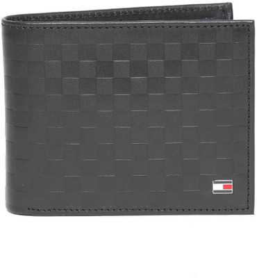TOMMY HILFIGER Men Black Genuine Leather Wallet(4 Card Slots)